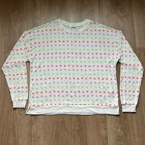 NWOT Abound Women’s Heart Lightweight Crew Neck Sweater Size Large